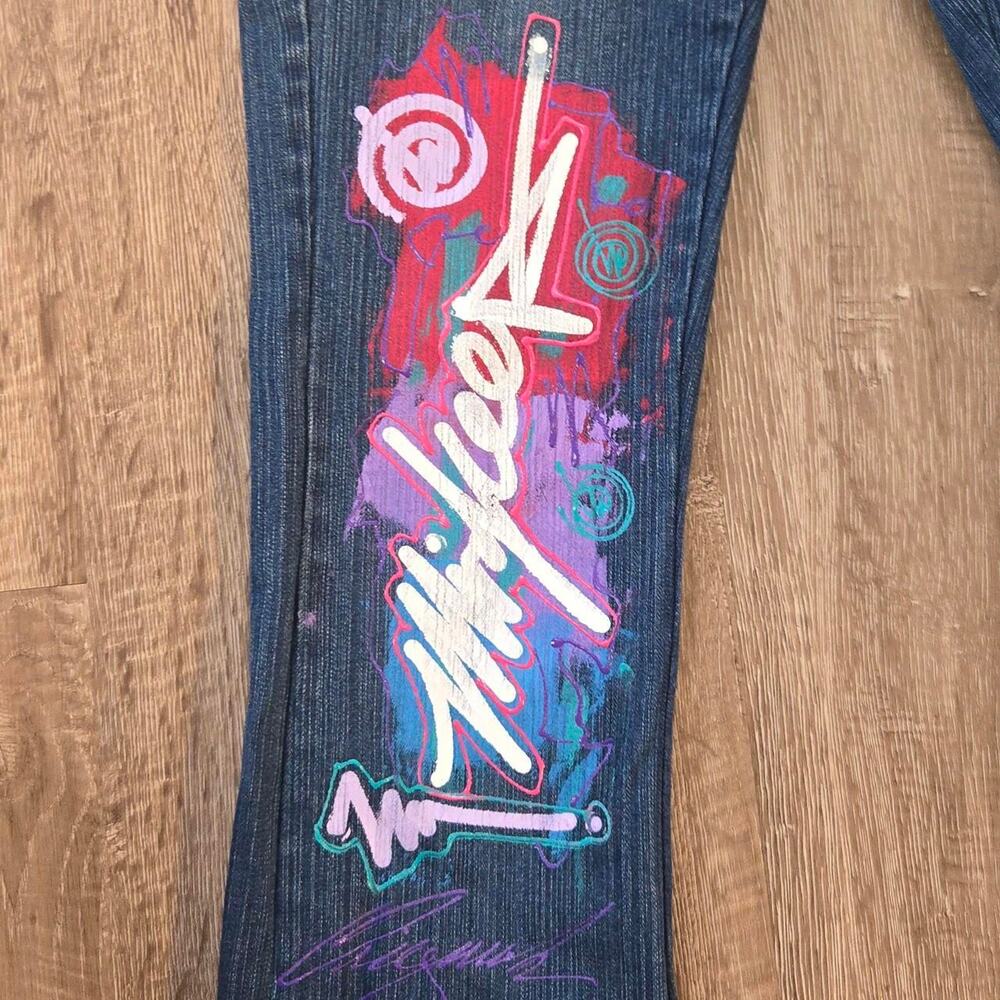 Vintage y2k miskeen graphic jeans - Picture 3 of 5